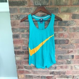 Nike teal racerback tank